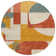 Machine Washable Indoor/Outdoor Cinead ACN1692 Coral Rug
