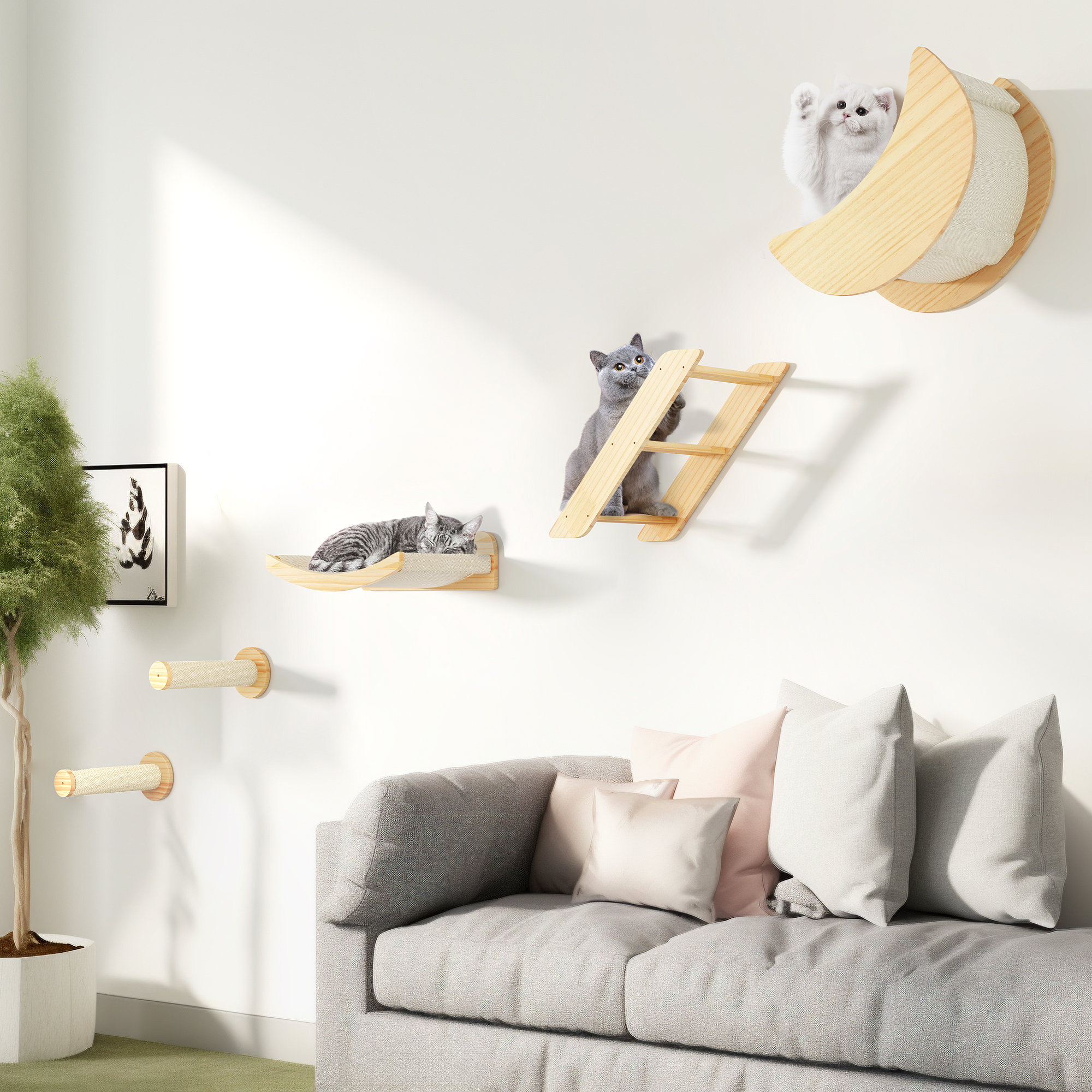 Tucker Murphy Pet™ Efrosina Cat Wall Shelves & Perches for Wall, Solid