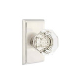 Double Dummy Old Town Clear Knob with Rectangular Rose