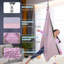 Balançoire thérapeutique à double couche avec support pivotant à 360 degrés, balançoire relaxante pour enfants et adultes autistes, TDAH, traitement sensoriel, rose et gris-1220222408