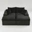 Canapé double multifonctionnel en velours noir-129598892