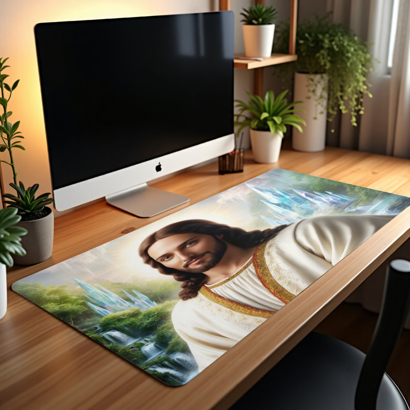 Polyester Desk Pad, 14.4x12.1