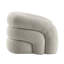 Chaise Irma avec pivot, boucle grise