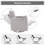 Fauteuil inclinable manuel pivotant de 34,3 po-1485005378