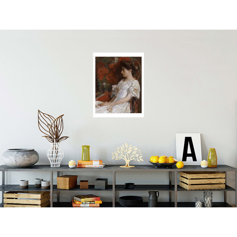«The Victorian Chair» par Childe Hassam - Impression giclée, H 28 po x l 22 po