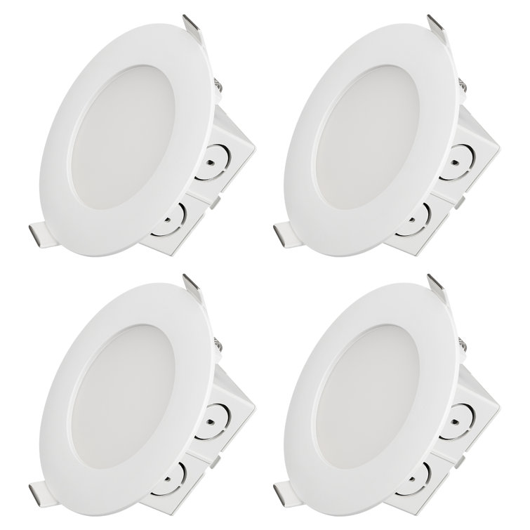 LED Ceiling Recessed Light Ultra Slim Remodel Canless Downlight Dimmable