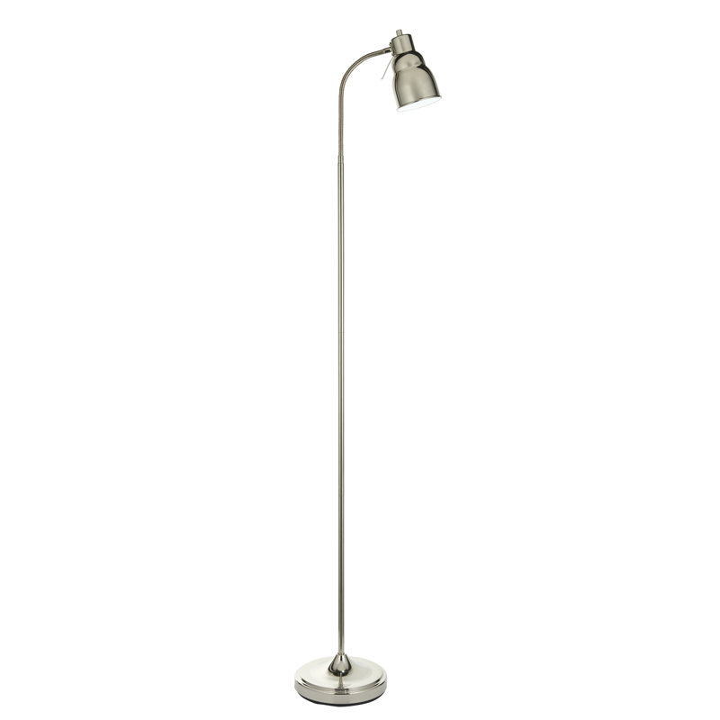 Classo 1lt Floor Light, Bright Nickel , Sliver