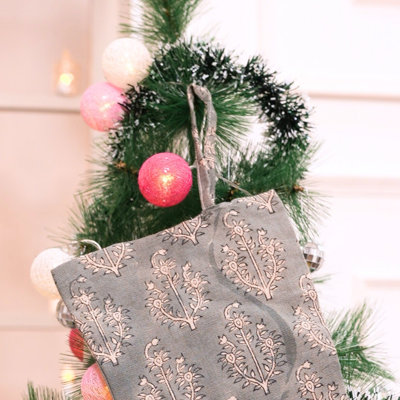 Chaussette de Noël fabriquée à la main Fabividine