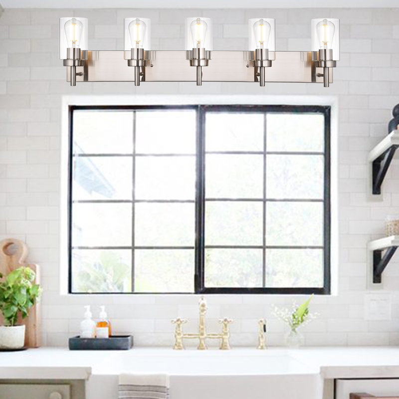 Phanto 5 - Light Dimmable Vanity Light, Brushed Nickel