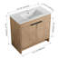 Ensemble de meuble-lavabo simple 35,99 po avec plateau en céramique Tibold