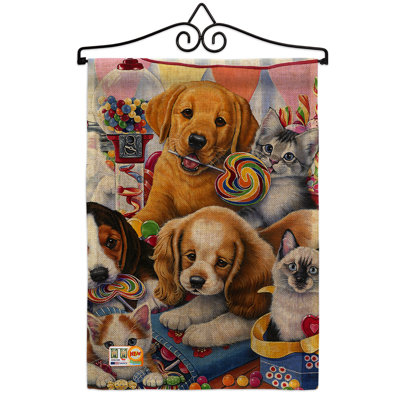 Double Sided 18.5'' H x 13'' W Polyester Animal Garden Flag