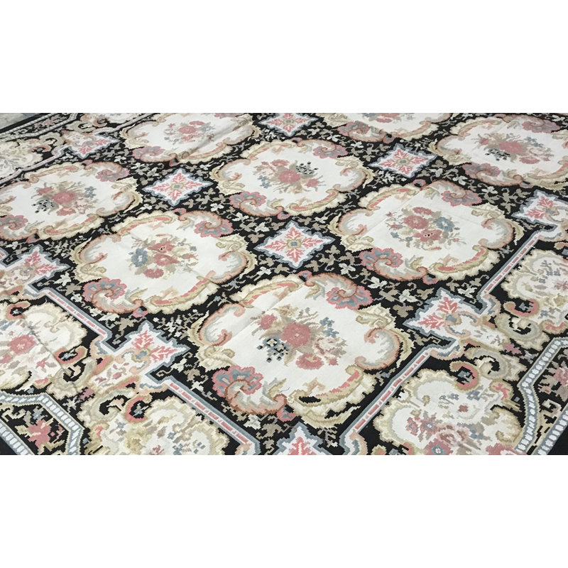 Hand-Knotted High-Quality Brown and Beige Area Rug