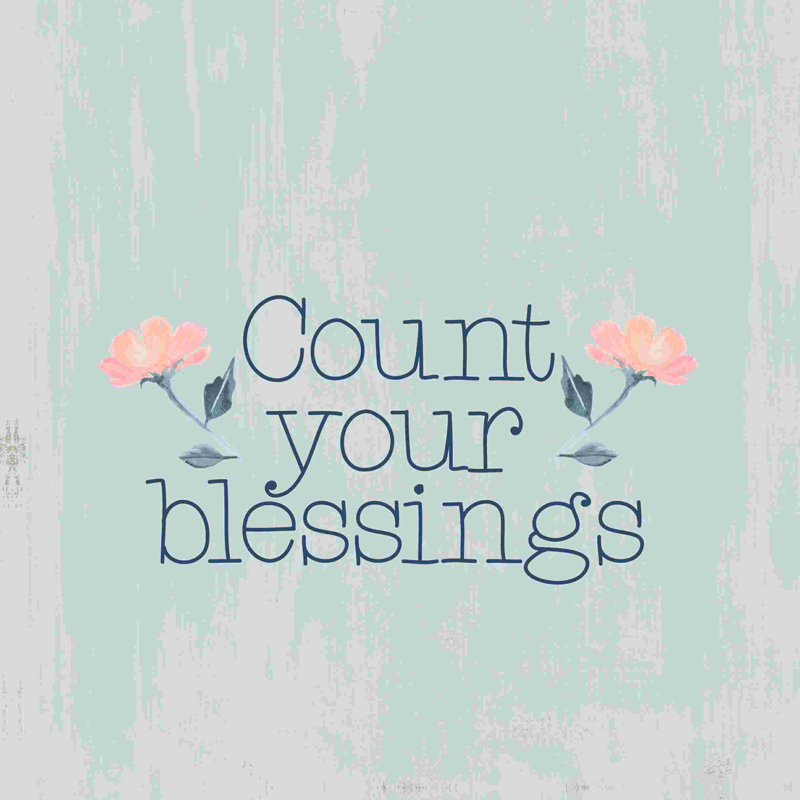 " Count Your Blessings 5 ", 12" H x 12" W