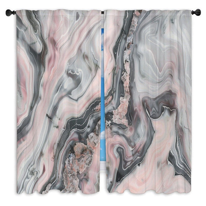 Paire de rideaux obscurcissant en polyester Staysha, L 40 po x L 52 po