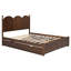 Grand lit plateforme avec lit gigogne