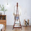Portant à vêtements en bois avec étagère de rangement, l 52 po x H 57 po-1678644244