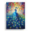 Peacock Impressionism - Wrapped Canvas-1882495277