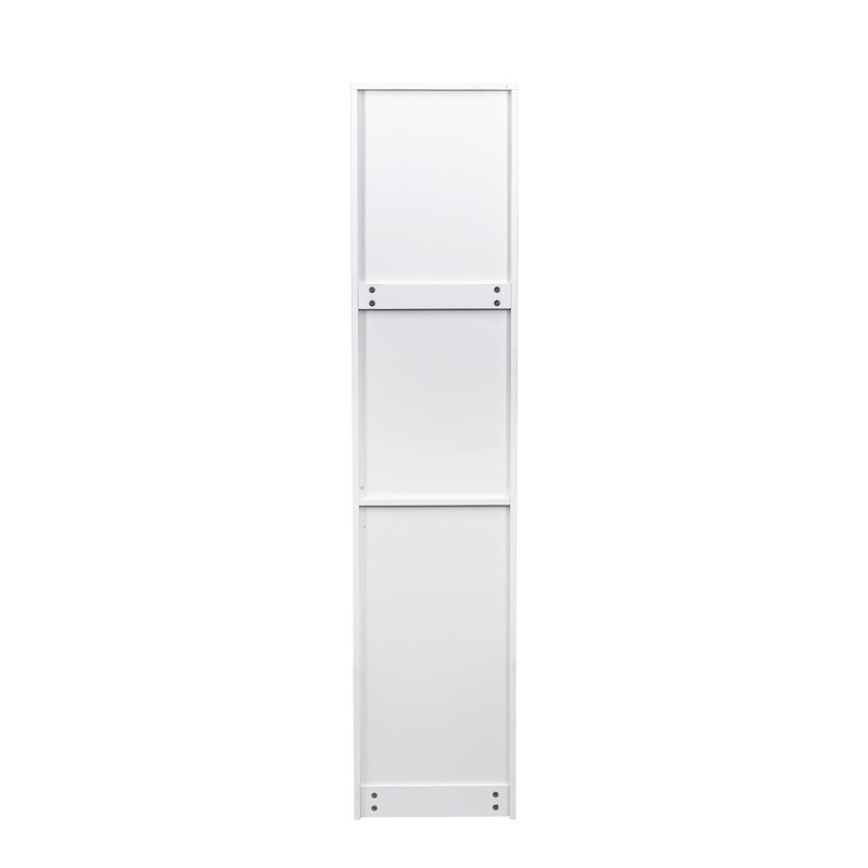 Grande armoire de cuisine, l 15,32 po x l 23,78 po x l 71,43 po, blanc, panneau de particules +, grand rangement visible, armoire moderne avec portes, tablettes et tiroirs - H 71,43 po, rangement pour les collations de fournitures,