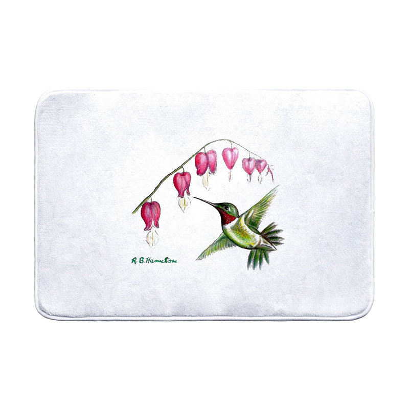 Hummingbird Bath Mat, 36" L x 24" W