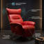 Fauteuil inclinable électrique pivotant de 320 degrés en cuir italien Eclipse-676204631