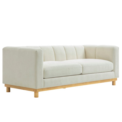 Upholstered Loveseat Sofa – Modern Minimalist Design
