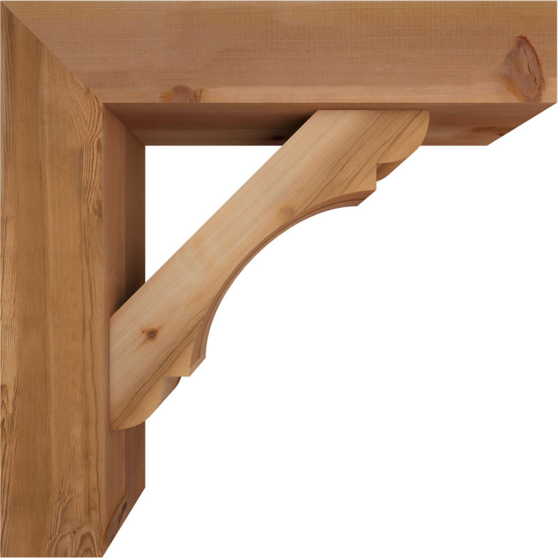 Support de bloc olympique avec entretoise décalée, 30 x 30, Cèdre rouge occidental de l 7 1/2 po (lisse)