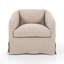 Topanga Slipcover Swivel Chair-Laine Flint