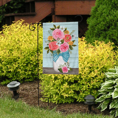 Rose Jar Garden Flag