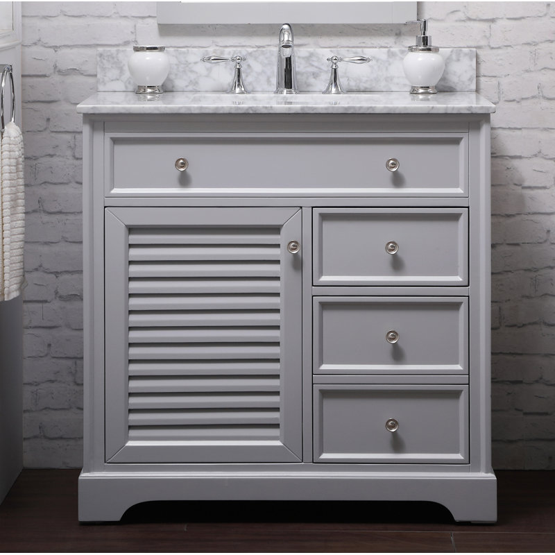 Closter Holiday 36" Single Bathroom Vanity Set, Gray