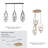 3-Light Round Canopy - Modern Brass Finish-121780823