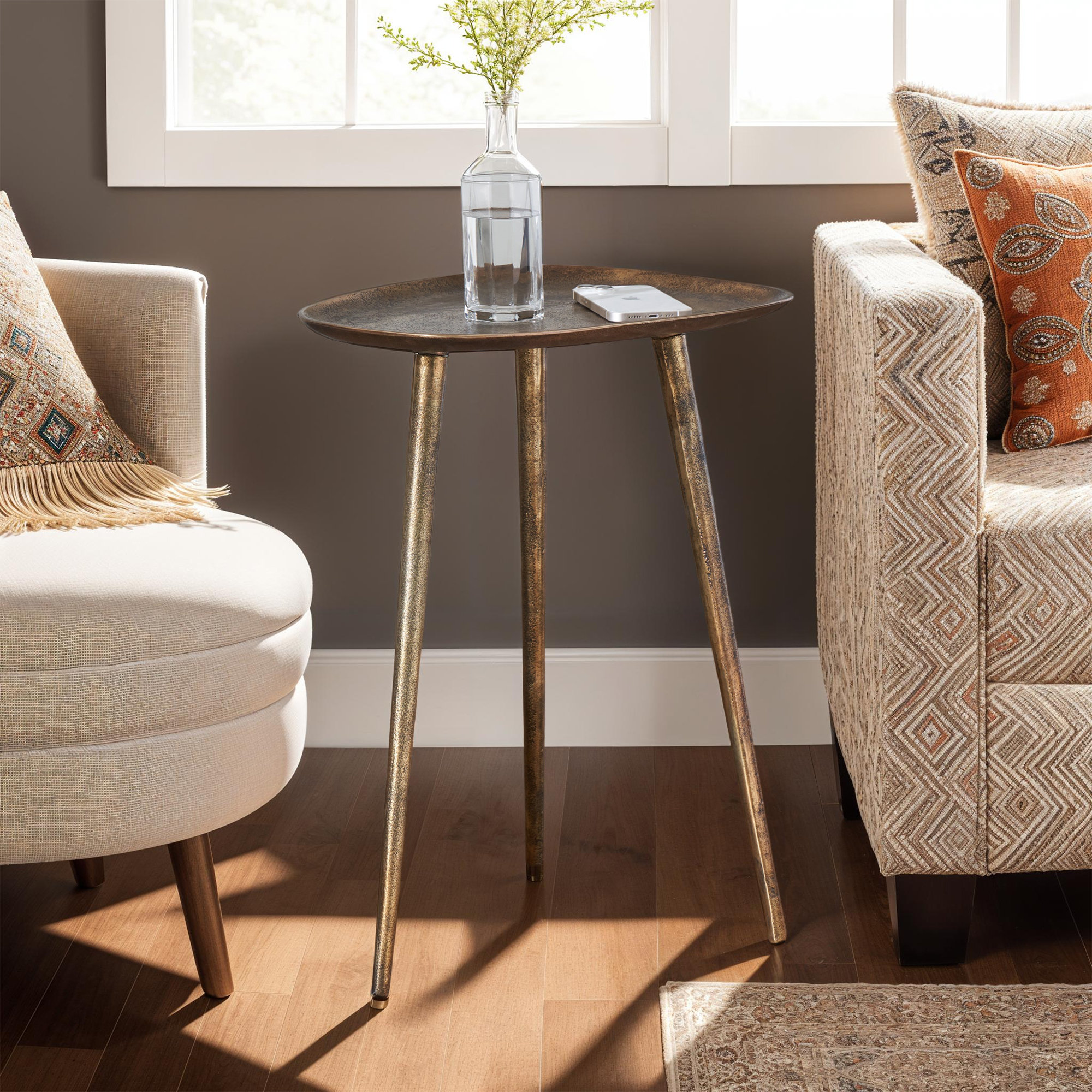 Endsley Metal Tall End Table