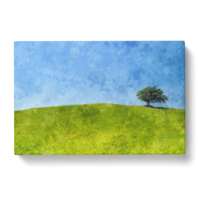 Tree Upon A Hill - Wrapped Canvas