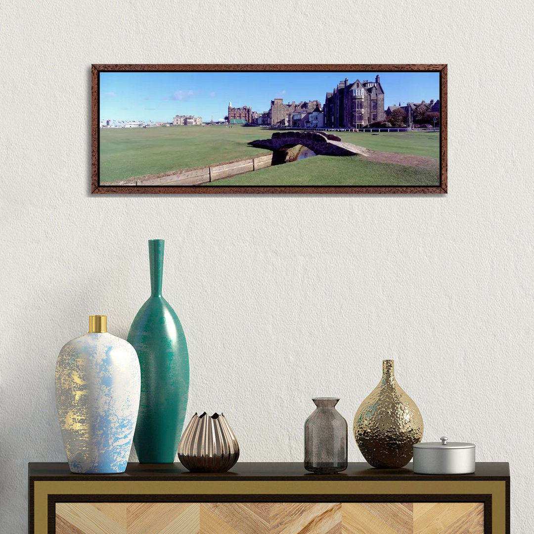 Footbridge In A Golf Coursethe Royal & Ancient Golf Club Of St Andrews, St. Andrews, Fife, Scotland by Panoramic Images - Print on Canvas