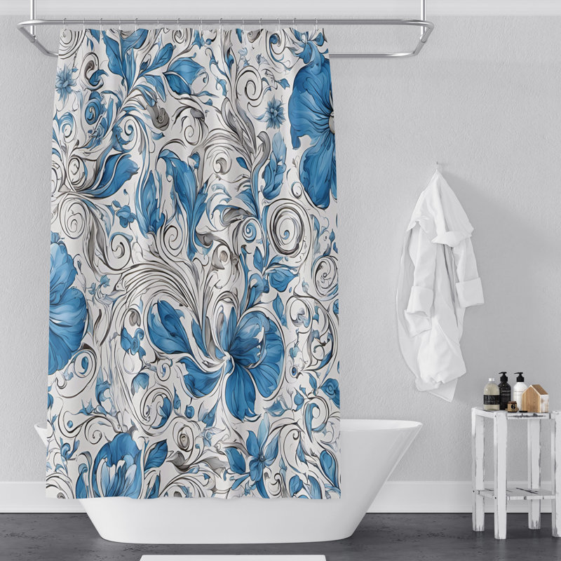 Rideau de douche Alyciana, H 93 po x l 70 po
