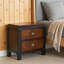 Table de chevet Acacia noyer 1pc seulement
