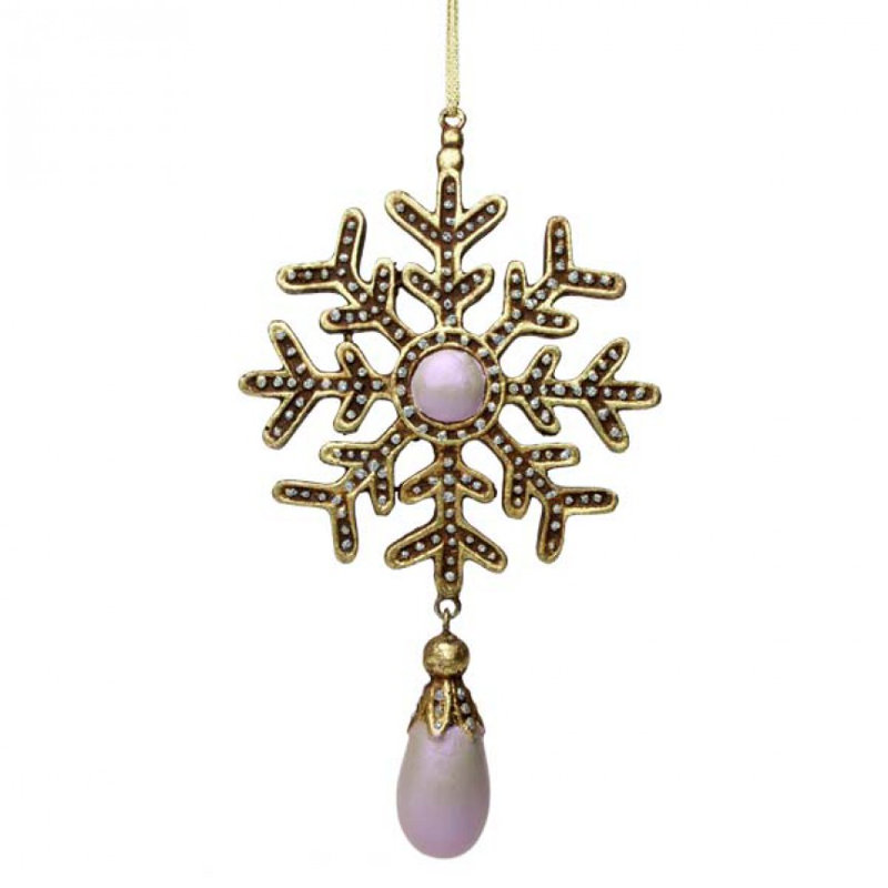 18cm Holiday Shaped Ornament, Iridescent Pink