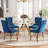 5-Piece Pedestal Gold Dining Set-1340535562-1320810751