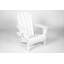 Ensemble de chaises pliantes Adirondack avec table d'appoint, durable et confortable pour une utilisation extérieure toutes saisons, blanc (2 chaises et 1 table)