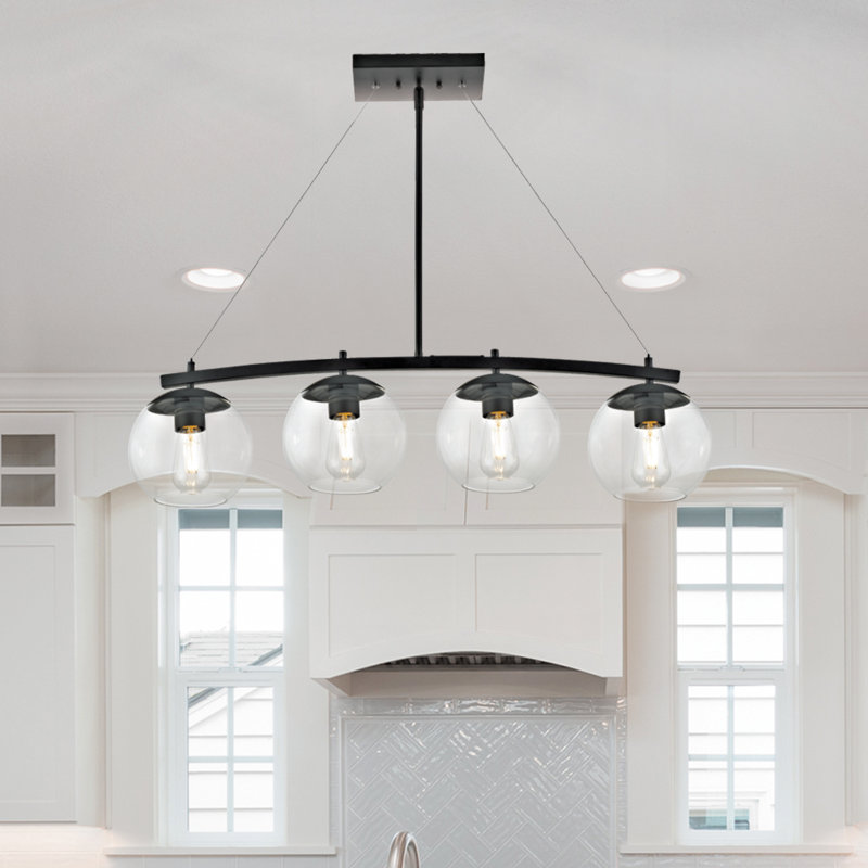 Thursa 4 - Light Kitchen Island Pendant, Dark Bronze