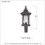 Tête de lanterne à 1 lumière Baxter Imperial Bronze H 21,5 po