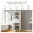 63" Tall Bathroom Storage Cabinet