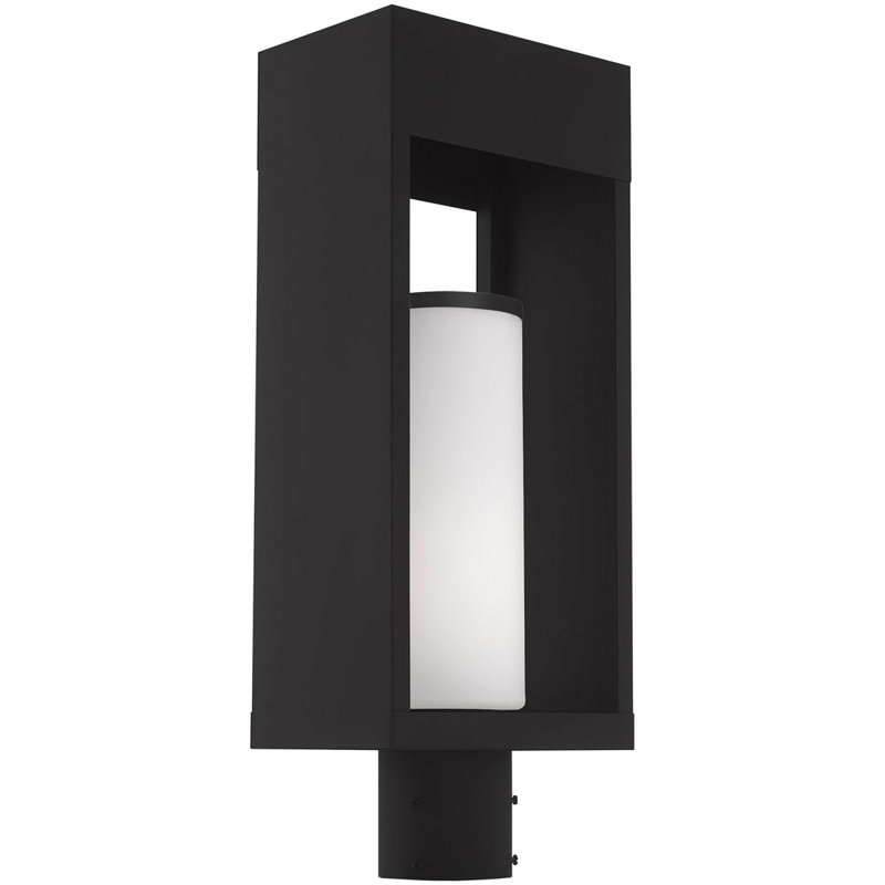 Luminaire suspendu d'extérieur 1 lumière, Noir, H 20 po x l 5,13 po x P 5,13 po