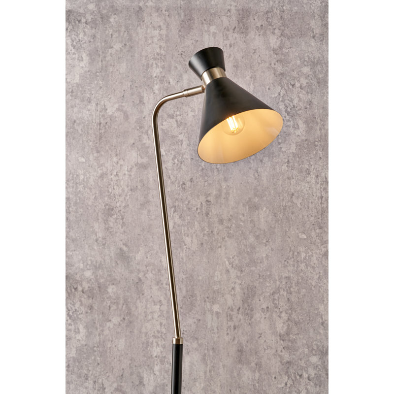 Benedict Task Floor Lamp, Black, Black