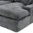 Cloud Sectional Sofa 107.9" Upholstered Boneless Sofa Couch with Double-layer Cushion and Side Pockets, Free-combined Sectional Sofa Full-compressed Sofa for Living Room-1747197018