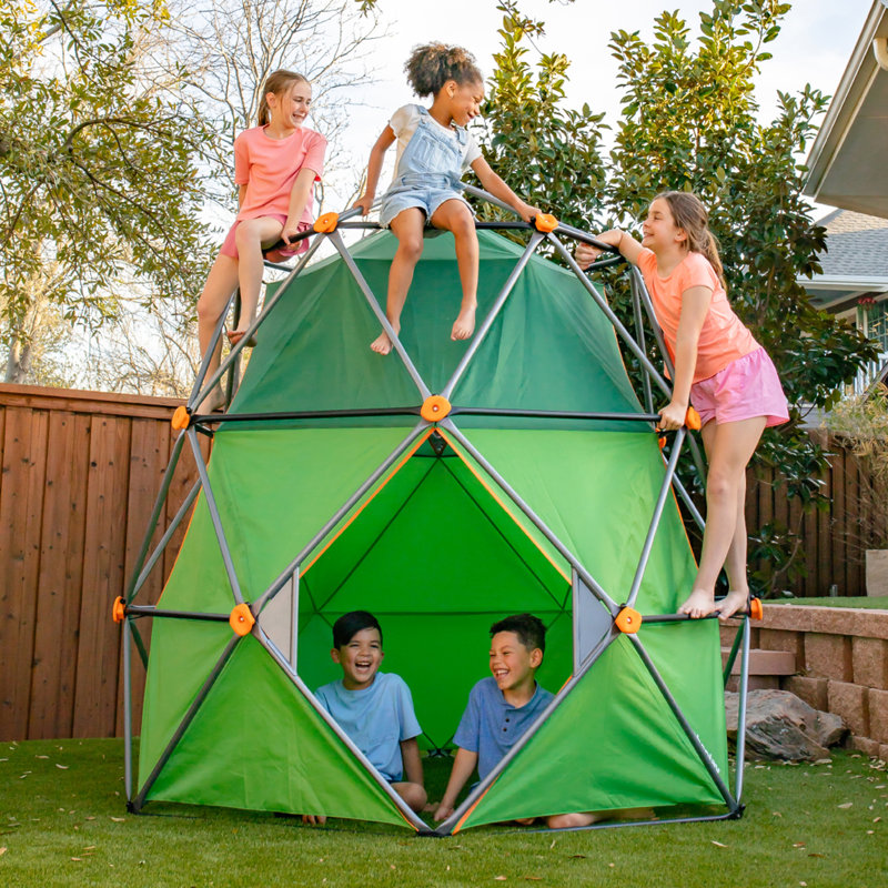 gobaplay SummitPro Climbing Dome, Outdoor Kid Climber with Tent, 600 lb Capacity