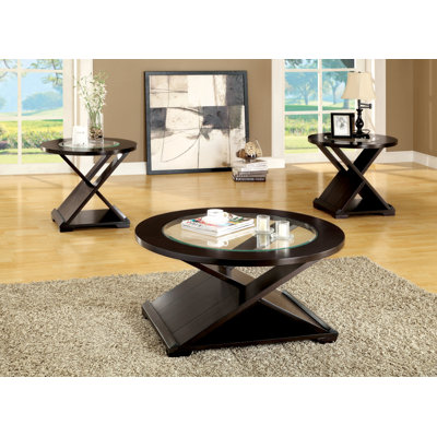 Ensemble de tables basses 3 pièces Buariki