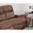 Modern Style 1Pc Manual Motion Sofa Console Loveseat Plush Back Cushion Cup Holder Walnut Finish Primary Living Room Furniture