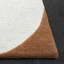Tapis ivoire / noir / brun en laine fabriqué à la main Antoni-559172832