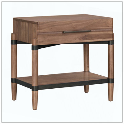 Minimal Assembly One Drawer Nightstand Bedroom Furniture