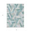 Tapis bleu sarcelle lavable à l'extérieur 3 pi x 5 pi bleu sarcelle